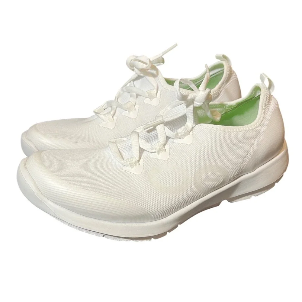 Oofos OOmg Sport Recovery Shoe Womens 9 White Low Top Sneakers 03012024-9